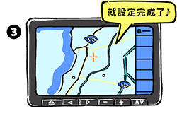 按下「前往這裡」就設定完成了♪