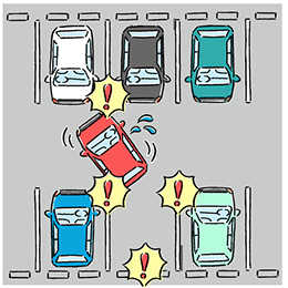 接觸左右側後方的車輛