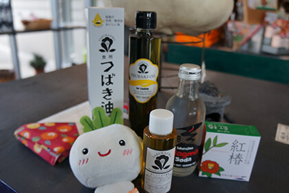つばき油などのお土産