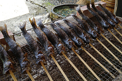 イワナの塩干