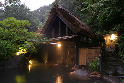 黒川温泉郷の旅館と温泉