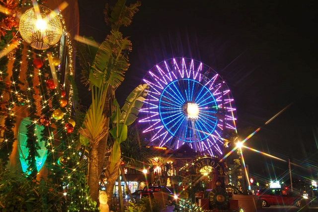 超人氣！北谷町美濱的彩燈活動