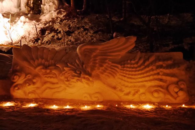 神祕的雪世界所蔓延的奧飛驒溫泉鄉「雪像競技大會」